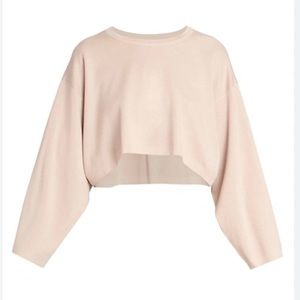 ALAÏA
Cashmere & Silk Knit Cropped Sweater